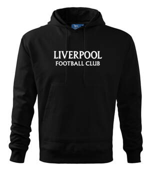Mikina s kapucňou FC LIVERPOOL, čierna