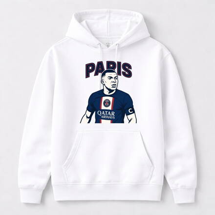 Mikina s kapucňou PARIS - Kylian Mbappé