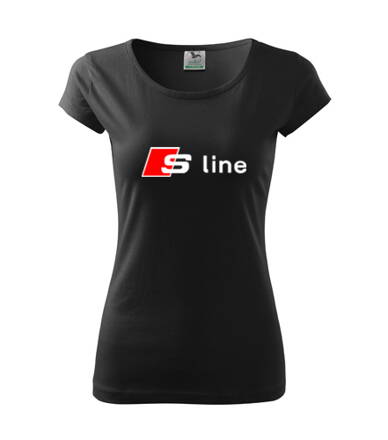 Dámske tričko AUDI S-line, čierne