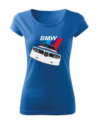 Dámske tričko BMW auto 2, modré