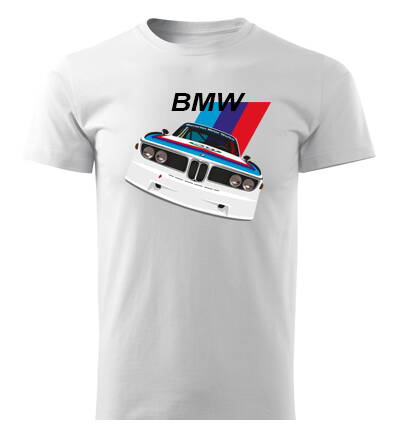 Tričko BMW auto 2, biele