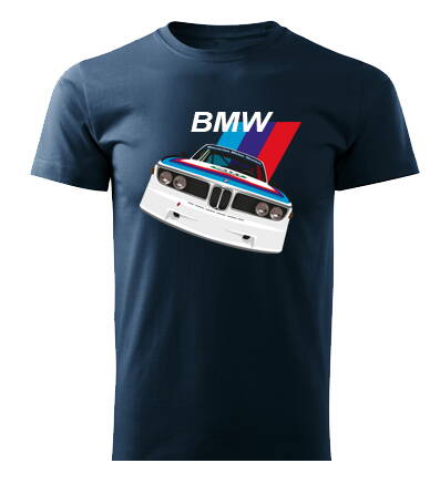 Tričko BMW auto 2, tmavomodré