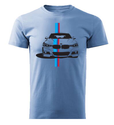 Tričko BMW auto, svetlomodré
