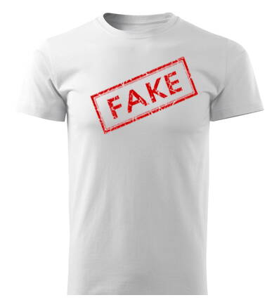 Tričko FAKE, biele