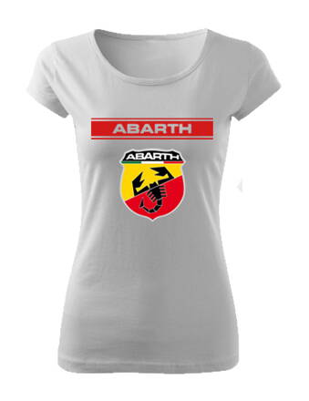 Dámske tričko ABARTH, biele