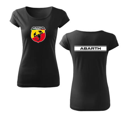 Dámske tričko ABARTH 2, čierne