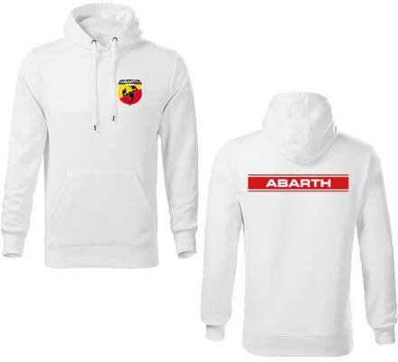 Mikina s kapucňou ABARTH 2, biela