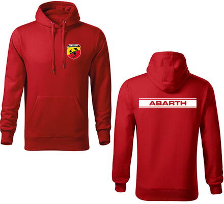 Mikina s kapucňou ABARTH 2, červená
