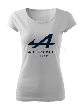 Dámske tričko ALPINE F1 Team, biele