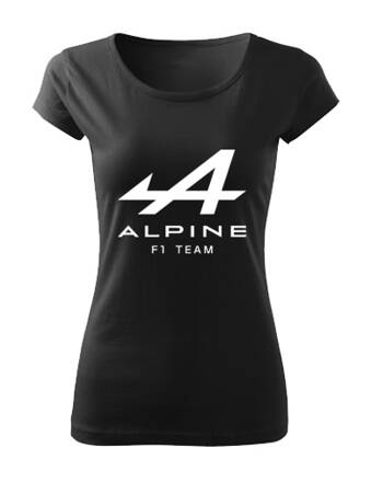 Dámske tričko ALPINE F1 Team, čierne