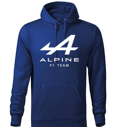 Mikina s kapucňou ALPINE F1 Team, modrá