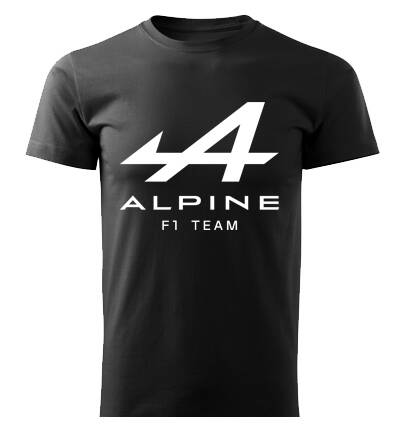 Tričko ALPINE F1 Team, čierne