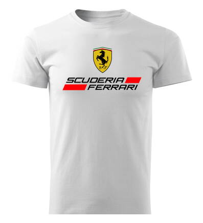 Tričko SCUDERIA FERRARI, biele