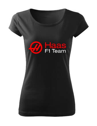 Dámske tričko HAAS F1 Team, čierne