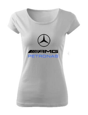 Dámske tričko Mercedes AMG PETRONAS, biele