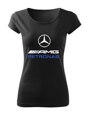 Dámske tričko Mercedes AMG PETRONAS, čierne