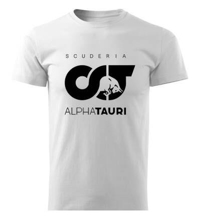 Tričko Scuderia ALPHATAURI, biele