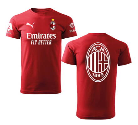 Tričko AC MILAN šport, červené