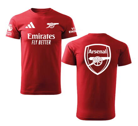 Tričko ARSENAL šport, červené