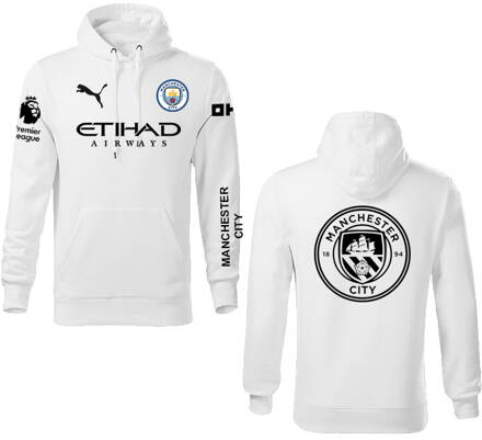 Mikina MANCHESTER CITY šport, biela