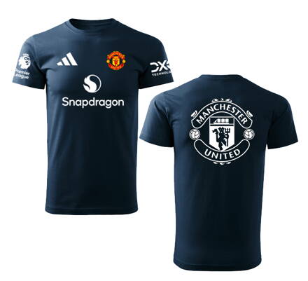 Tričko MANCHESTER UNITED šport, tmavomodré
