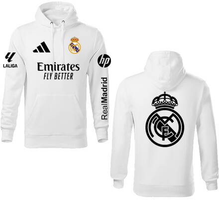 Mikina REAL MADRID šport, biela