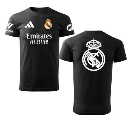 Tričko REAL MADRID šport, čierne