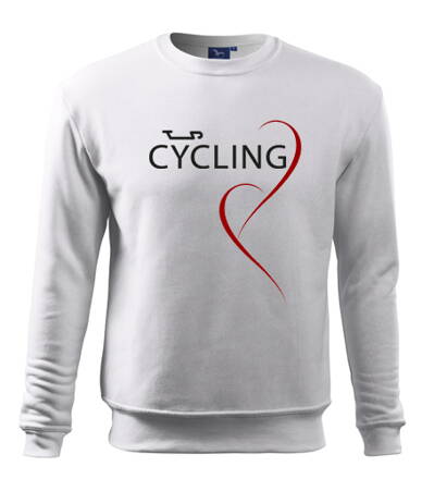 Mikina Cycling, biela 2