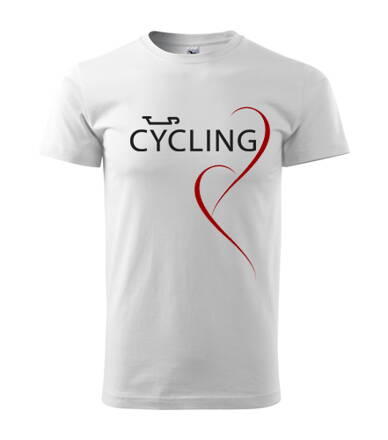 Tričko Cycling, biele2