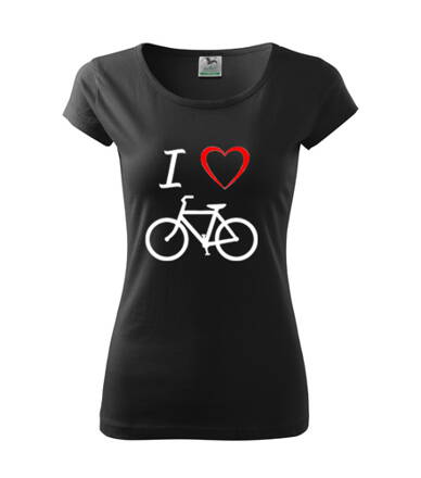 Dámske tričko Cycling, čierne