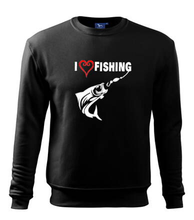 Mikina Fishing, čierna