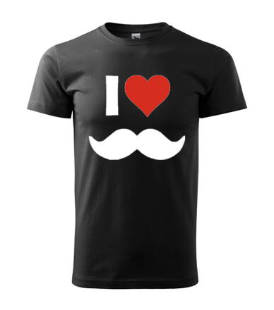 Tričko I Love Fus, čierne