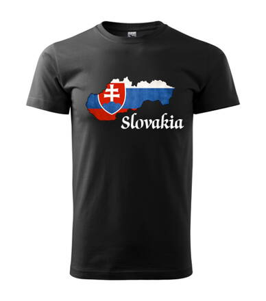 Tričko Slovakia, čierne