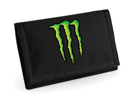 Peňaženka MONSTER logo, čierna