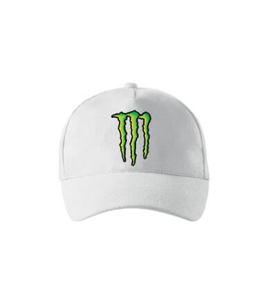Šiltovka MONSTER logo, biela