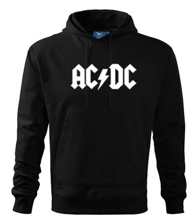 Mikina s kapucňou AC/DC, čierna