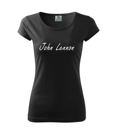 Dámske tričko JOHN LENNON, čierne