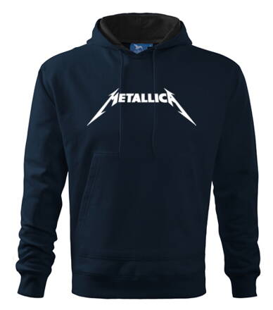 Mikina s kapucňou METALLICA, tmavomodra 3