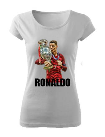 Dámske tričko RONALDO, biele