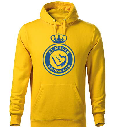Mikina s kapucňou AL NASSR, žltá