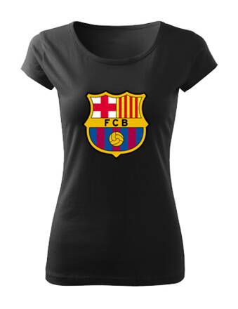 Dámske tričko BARCELONA logo, čierne