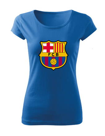 Dámske tričko BARCELONA logo, modré