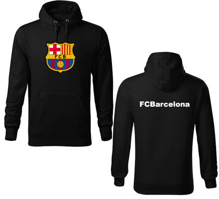 Mikina s kapucňou FCBarcelona, čierna