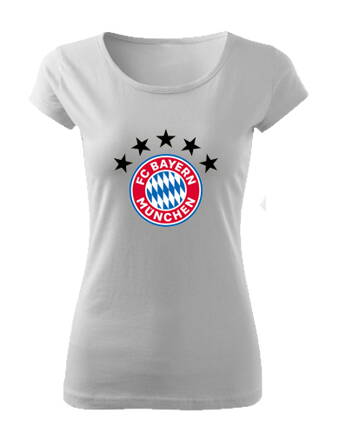 Dámske tričko FC BAYERN, biele