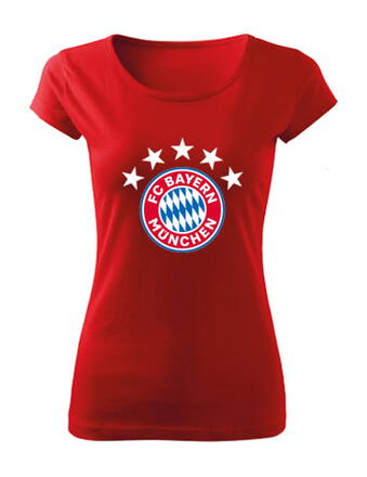 Dámske tričko FC BAYERN, červené
