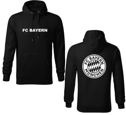 Mikina s kapucňou FC BAYERN MUNCHEN, čierna