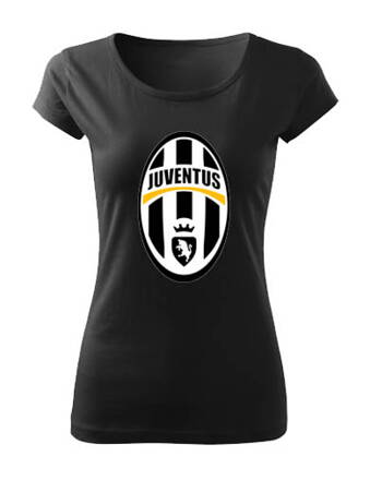 Dámske tričko FC Juventus, čierne