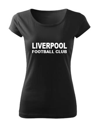 Dámske tričko LIVERPOOL, čierne