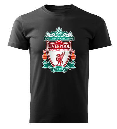 Tričko LIVERPOOL logo, čierne