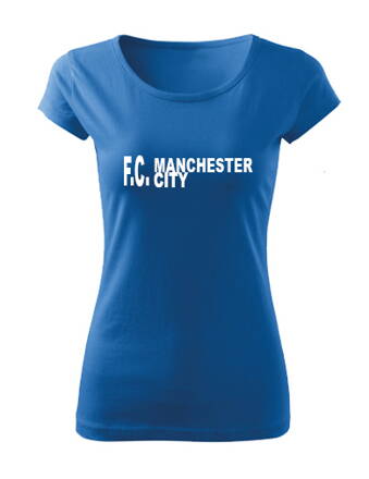 Dámske tričko FC MANCHESTER CITY, modré